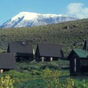 horombo hut with kibo view